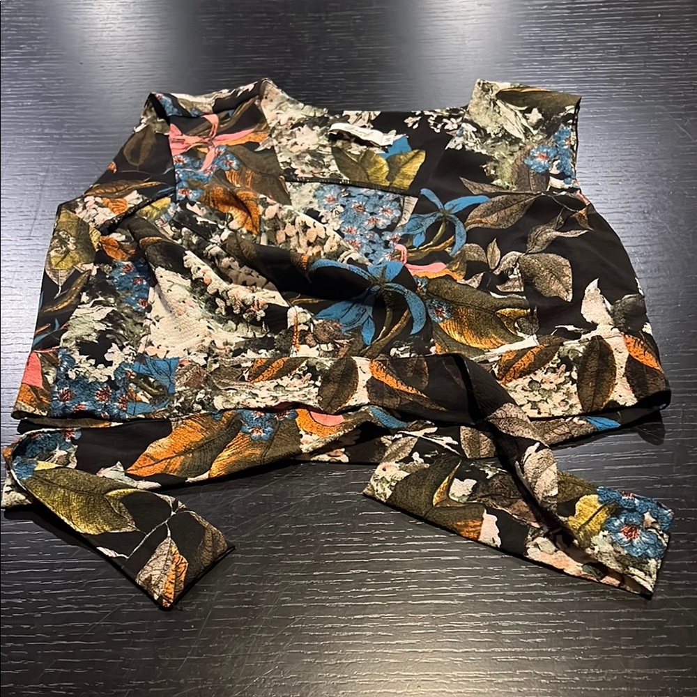 Floral Patterned Crop Top set